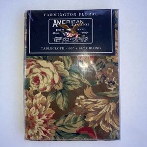 Flowered Cotton Tablecloth